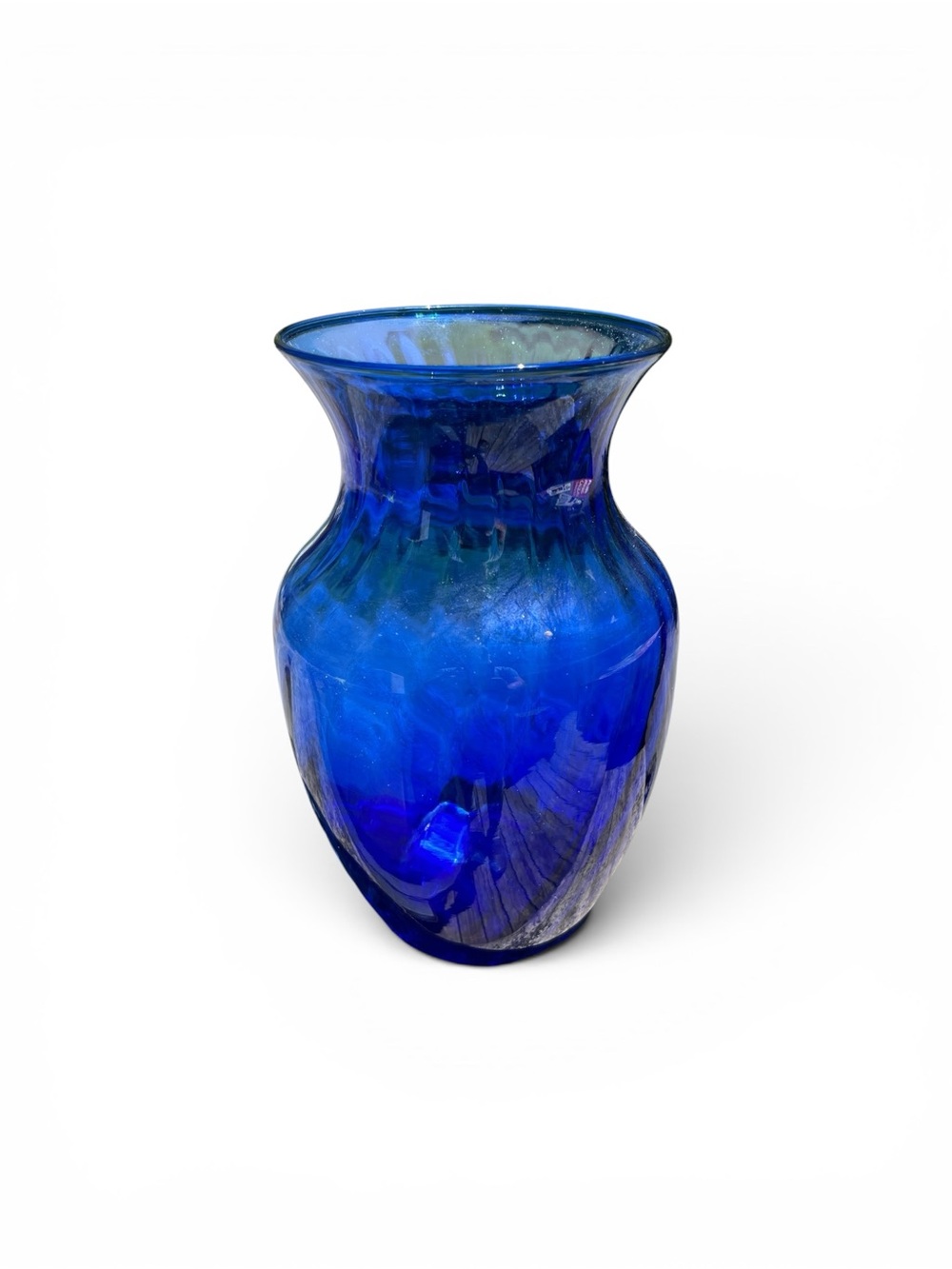 Handblown Cobalt Blue Glass Vase - Brand:
